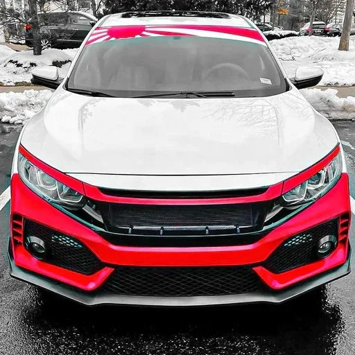 US Stock 10thgen  front bumper Type-R For  bodykit 2016-2020 Front Bumper ABS Car Accessories custom