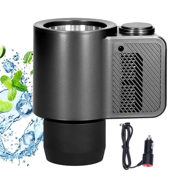 

Top!-Smart Car Cup Holder Cooling Auto Cup Drink Holder For Camping Travel Driving Beverage Cans Cooler