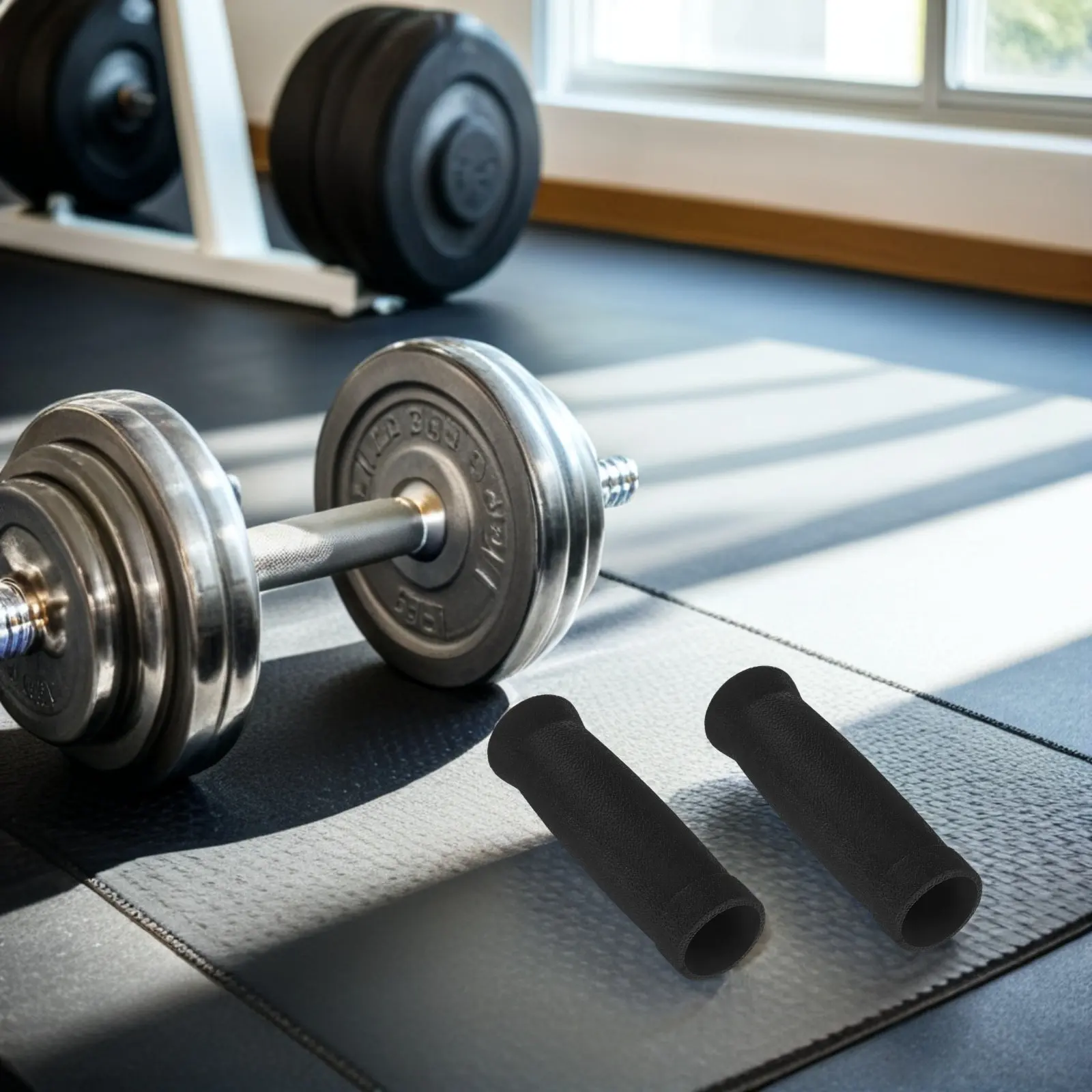 

Набор из 4 эргономичных нескользящих пластиковых накладок на рукоятки штанги для фитнеса, поднятия тяжестей, турника, спортзала