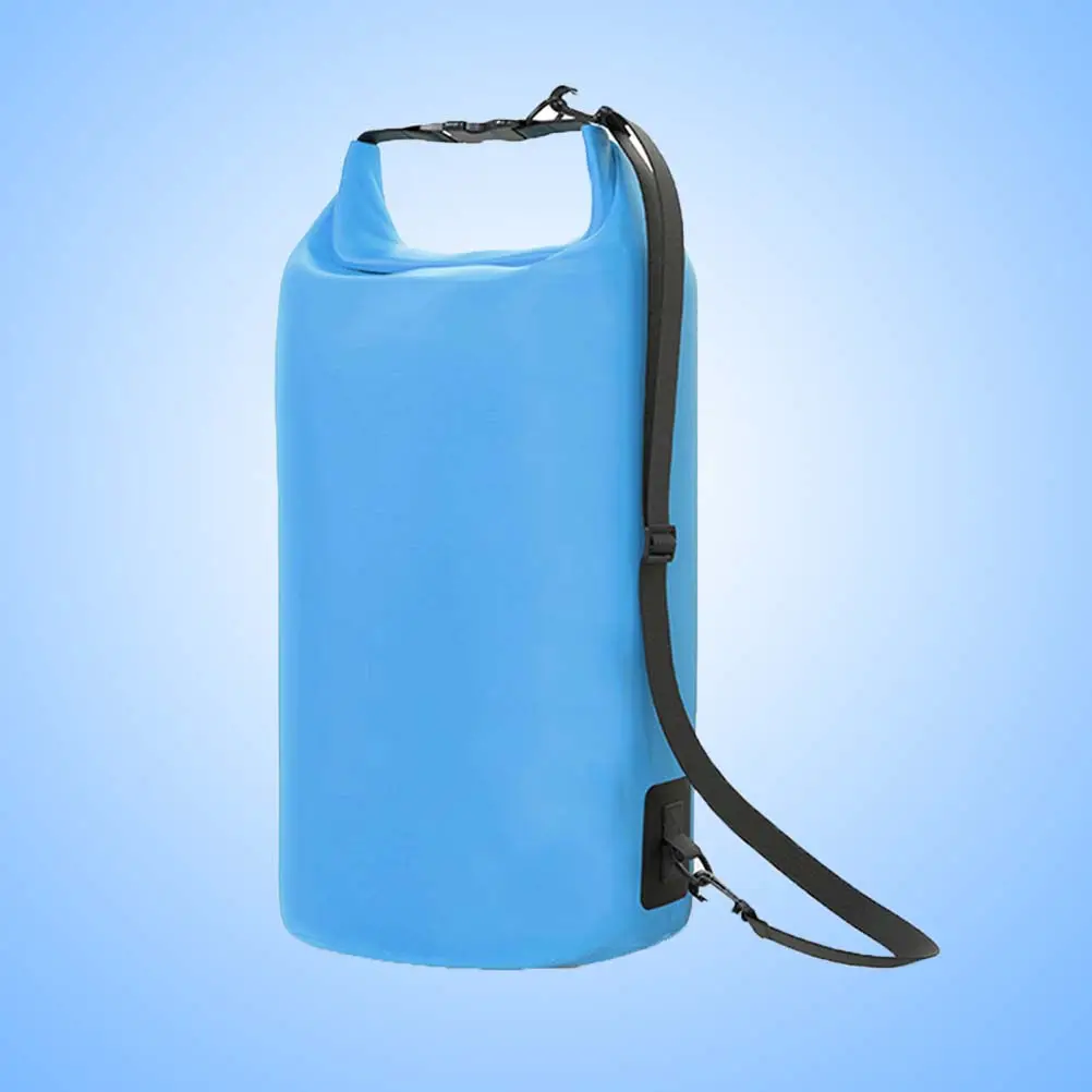 

Небесно-голубой водонепроницаемый гермомешок-ведро из ПВХ, 20 л, многофункциональный, для кемпинга, плавания, рафтинга, хранения, плавучий, спасательный