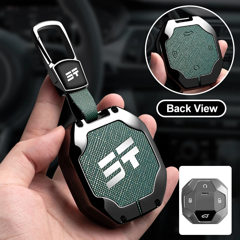 

Zinc Alloy Leather Car Key Case Cover Holder For Chery Jetour Traveller 2025 Jetour Car Styling Auto Interior Accessories