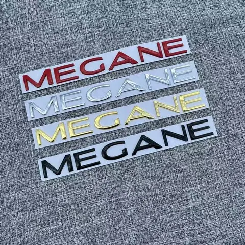 3D-bilmetallbagageutrymme bokstäver ord logotyp emblem dekaler klistermärke för Renault Megane 1 2 3 4 5 RS GT stylingdelar tillbehör 6 best sales anagram Renault - №1