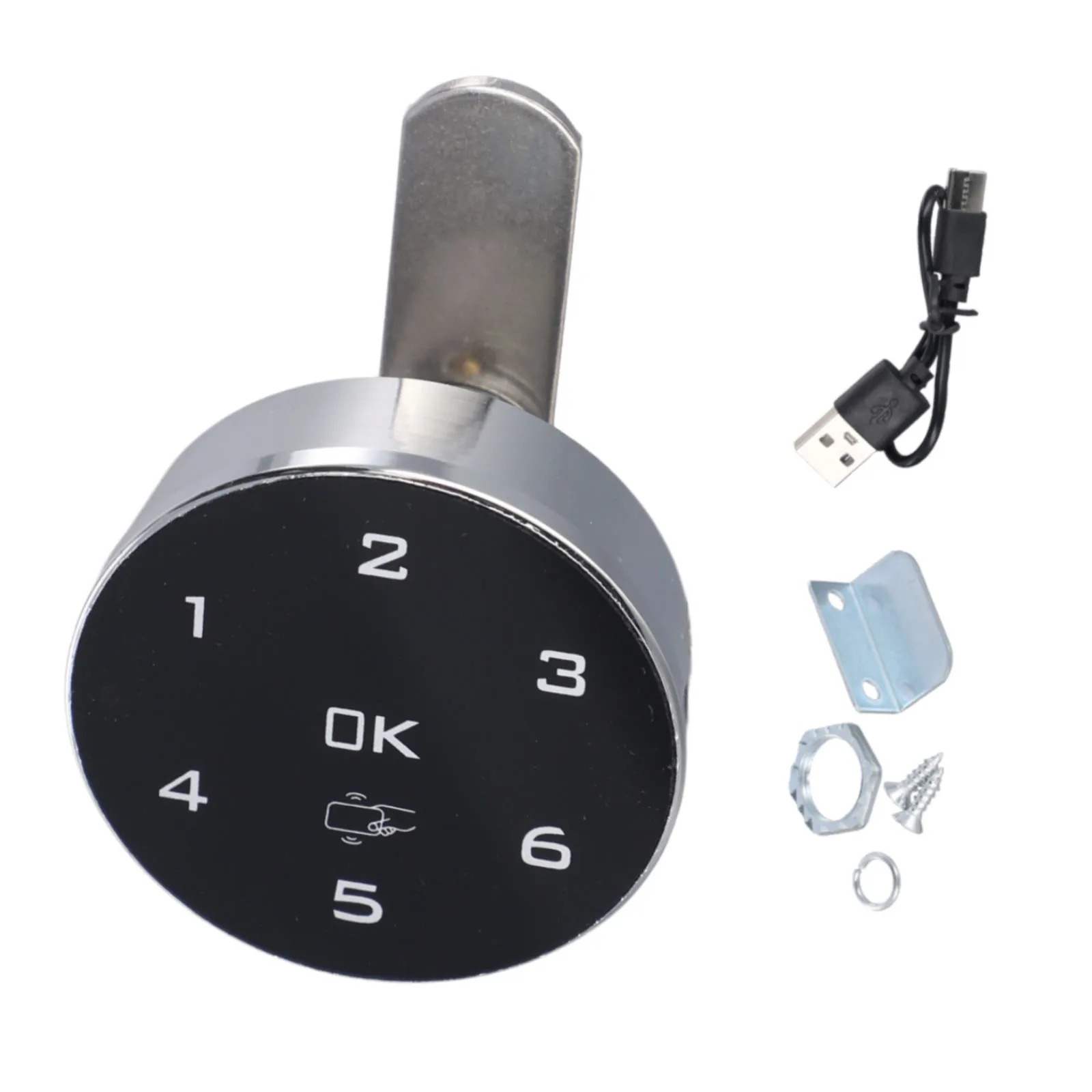 

Для двери шкафа, замок с сенсорным экраном, электронный замок для шкафа, ванной комнаты, клавиатура с сенсорным экраном, два метода разблокировки