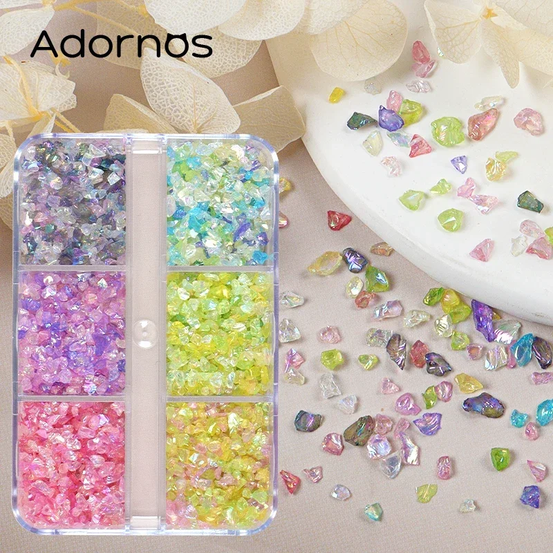 DIY Accessories Irregular Crystal Glass Stone Resin Filling Decoration Colorful Crushed Stones Crafts Jewelry Making Supplies