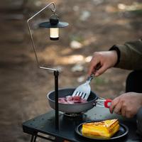 Lamp Stand Lantern Holder With Light Foldable Camping Lamp Rack Aluminum Alloy Lighting Bracket For Hiking Indoor Desktop