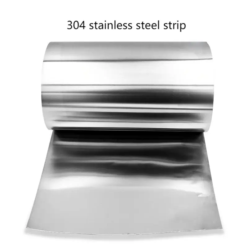 0.1mm ~ 0.5mm Stainless Steel Strip 304 Thickness Steel Sheet Thin Steel Plate / Foil Corrosion Resistance Can Customize Size