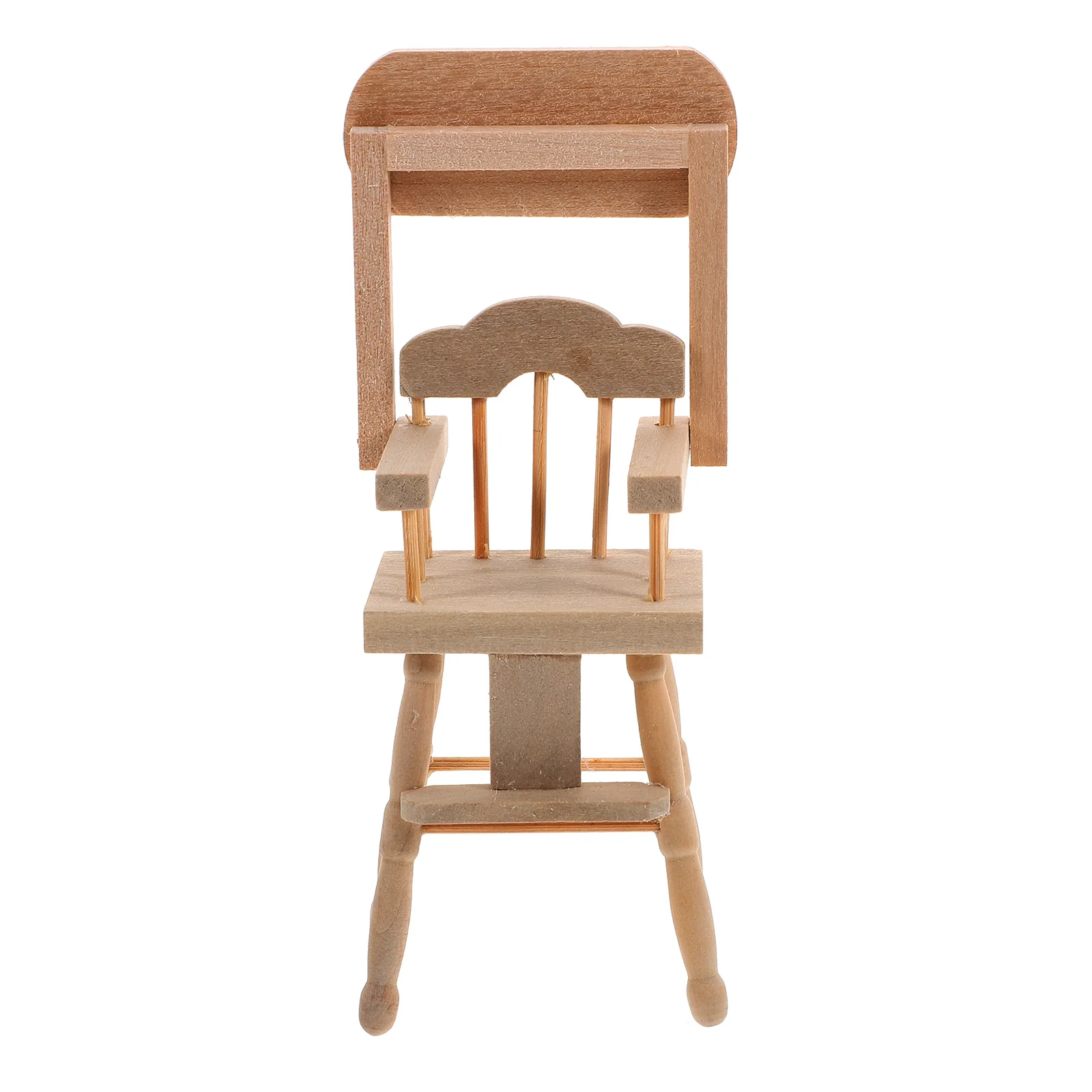 

House Baby High Chair Wooden Furniture Simulated Chairs DIY Highchair Children Adorn