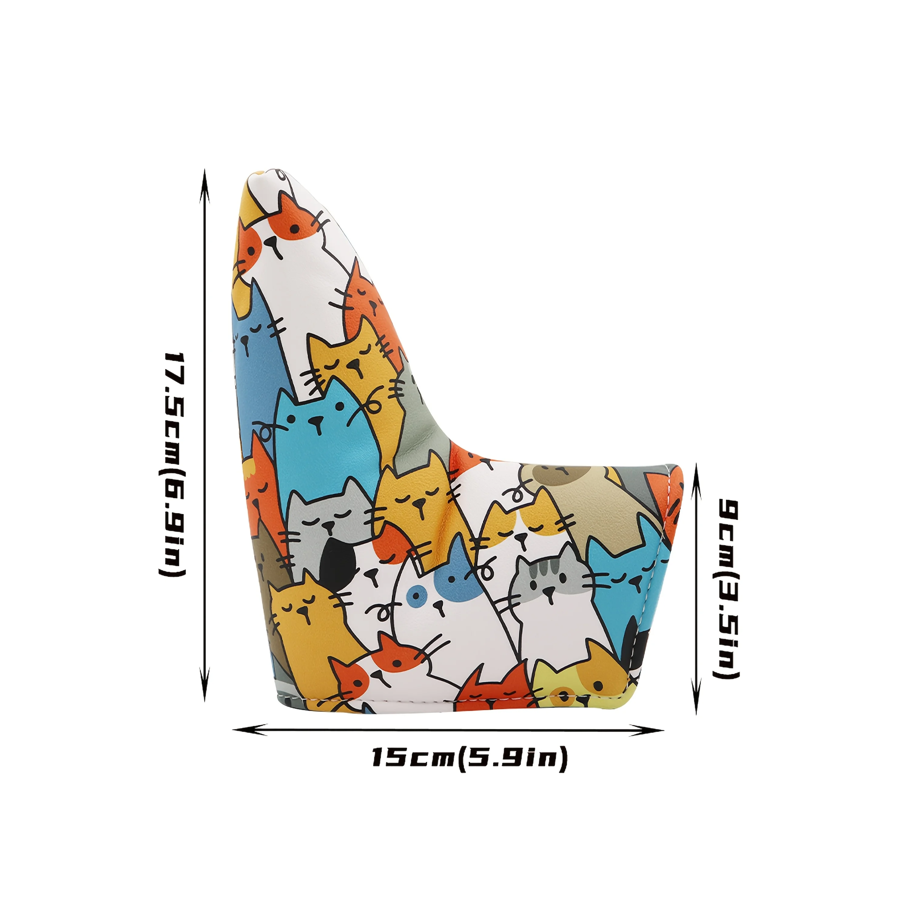 قطعة واحدة من غطاء رأس مضرب المطرقة، غطاء رأس مضرب الشفرة، غطاء رأس نادي الجولف الممتاز للقطط اللطيفة.