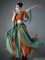 Exotic costume, Dunhuang flying dance costume, Hanfu photography building, Western Regions ancient costume, cosplay performance