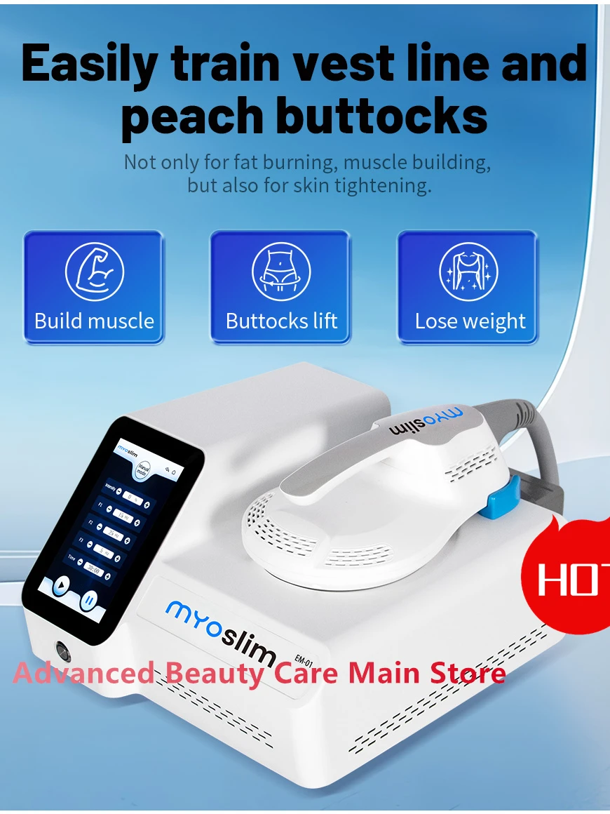 

RF Lose Weight Myoslim Body Muscle Massager Sculpting Electromagnetic Stimulate Body Slimming Fat Reduction New Upgrade Machine