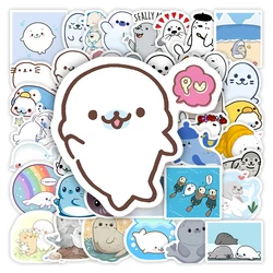 Kawaii Cartoon Seals Stickers Cute Sea Animals DIY Kids Toys Gift Decorative Decal for Scrapbook Laptop Phone Luggage Waterproof