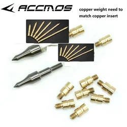 12Pcs Archery Additional-Bob 25Grain Weight Copper Balance For ID 6.2 mm Arrow Shaft Insert Broadheads Hunting Accessories