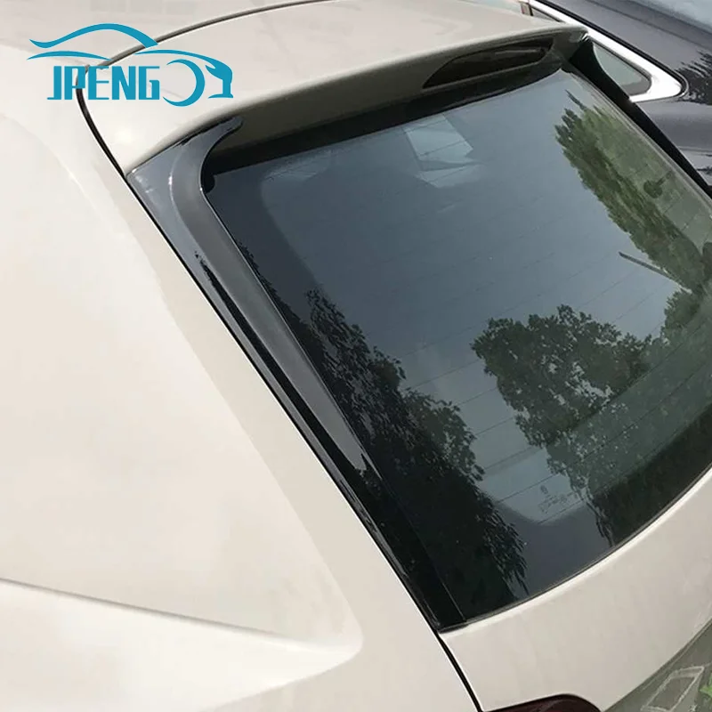 Fit For VW Volkswagen Polo Mk5 6R 6C 2011 2012 2013 2014 2015 2016 2017 Rear Window Fins Moulding Side Spoiler Wing Trim