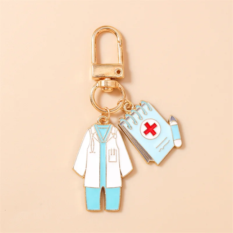 Aihua Cartoon Infusionspumpe Thermometer Chirurgische Maske Schlüsselanhänger Medizinische Werkzeuge Anhänger Für Frauen Männer Krankenschwester Arzt Geschenke – Detail 12