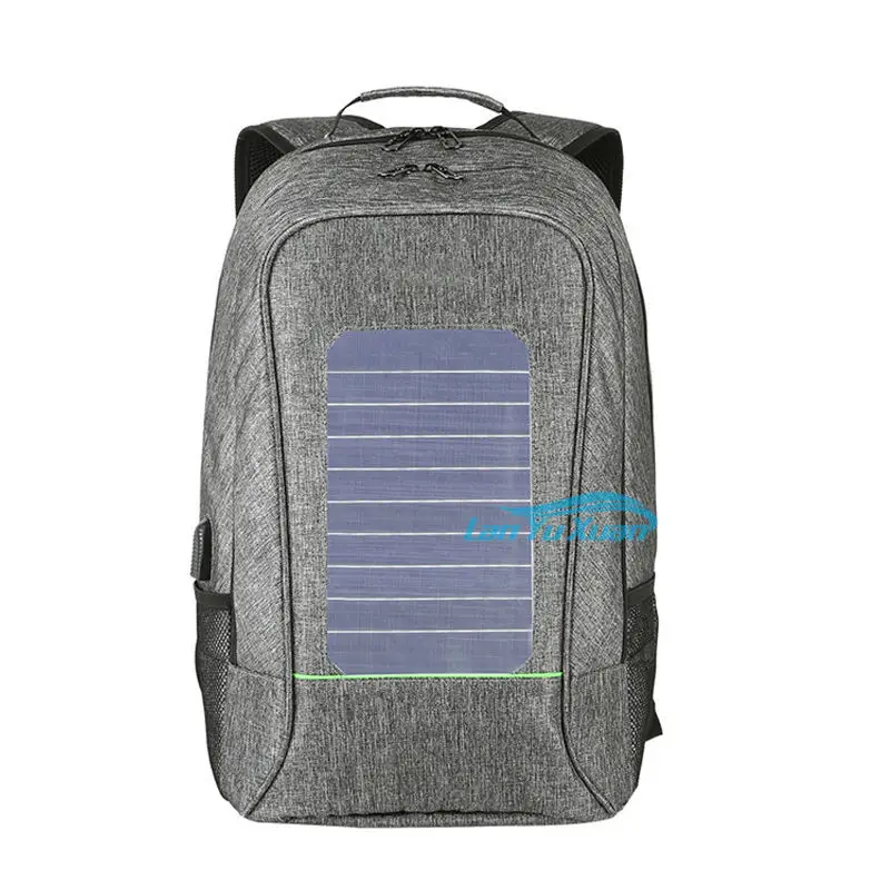 Trends Waterproof USB Charging Port Bag Backpack Laptop Customizable Mochilas Con Panel Solar  for Man