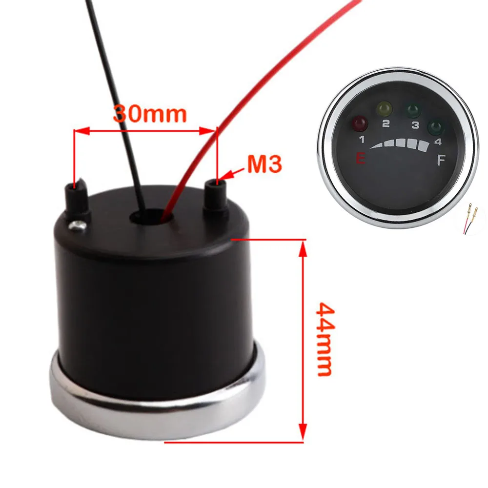 12/24/36/48/60/72V  LED Battery Capacity Indicator Display Gauge Meter for eBike Electric Solar Boat Golfcart ATV Forklift