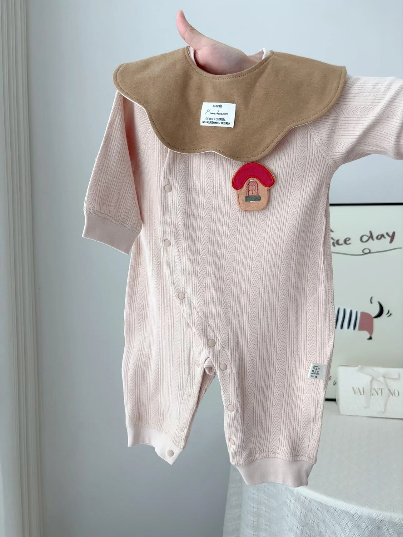 

Комплект из чистого хлопка с длинным рукавом для новорожденных: домашняя одежда и одежда для сна на весну-осень