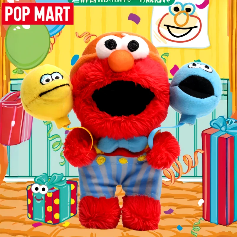 Popmart Sesame Street Party Series Blind Box Mystery Box Guess Bag Toys Doll Cute Desktop Ornament Collection Birthday Gift
