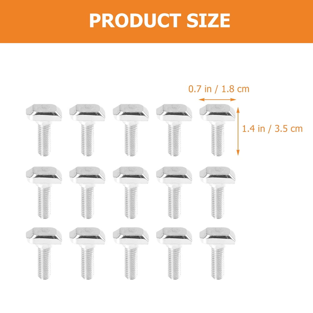 

50pcs T Type Screw M8X25 Carbon Steel Galvanized Sliding Bolt For Aluminum T-Slots 3D Printer Cnc Router Robotics Frame Fixtures