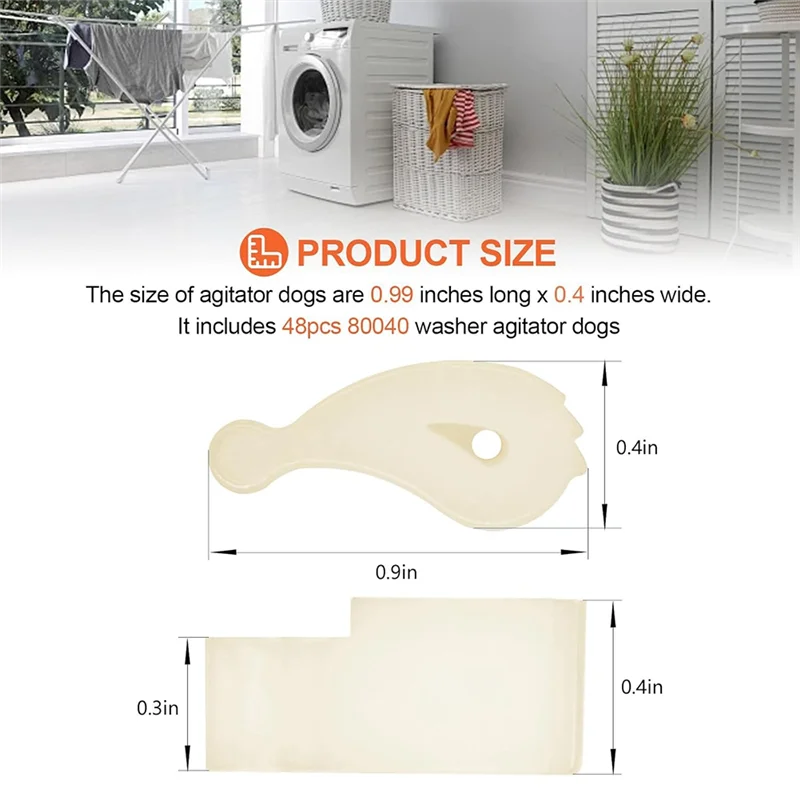 N98R 80040 Комплект мешалки для собак — замена стиральной машины Whirlpool Ken-More (48 шт.)