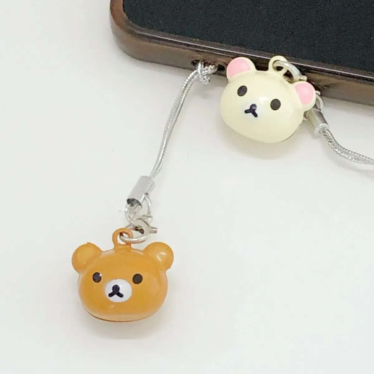Kawaii Brown Bear Backpack Pendant Zipper Accessories Students Phone Charm Keychain Decor Girls Gift image 3