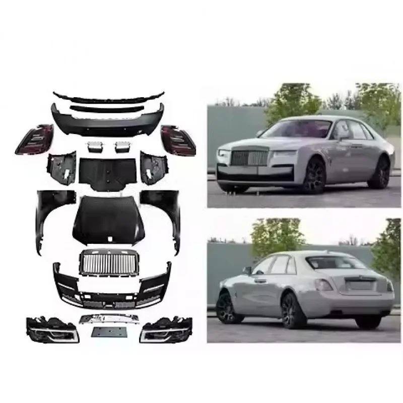 Für Rolls Royce Ghost 2010-2014 Upgrade 2024 Karosserie-Kit Kotflügel Stoßstange Kühlergrill Zubehör