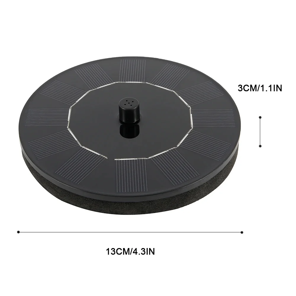 Pompa solare per stagno d\'acqua Installazione semplice con 4 ugelli Filtro pompa acqua Puntelli decorativi Portatile per fontana da piscina