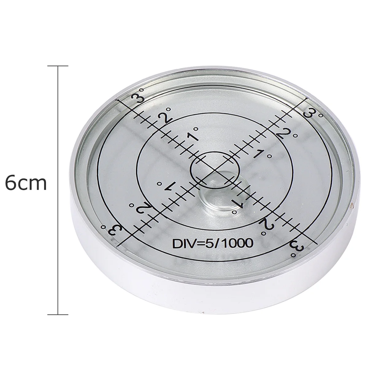 Metal Liquid Circle Spirit Level Small Size Durable Portable Horizontal Bubble Level for Surveying Mapping Construction