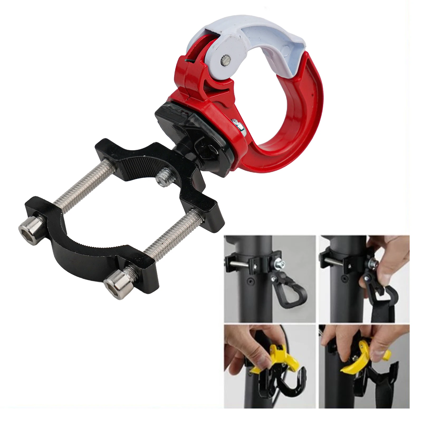 

Для путешествий на скутере, черный передний крючок, вешалка для скутера, простая в использовании, высокая прочность, простая установка, износостойкая