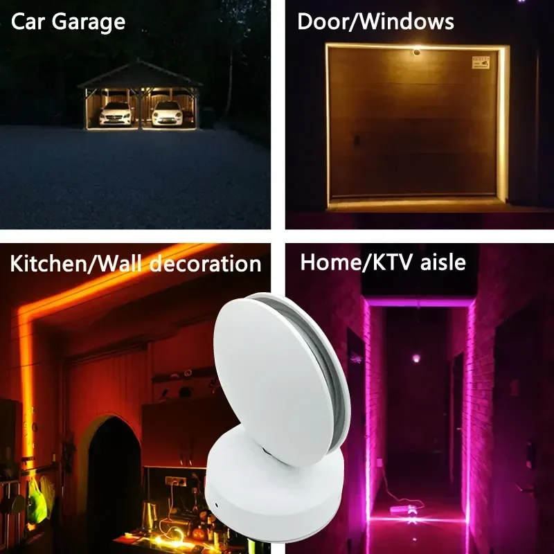 LED Ceiling Lamp Windows Sill Lights Warm White Red Green Blue Purple RGB Home Door Frame Corridor Balcony Garage Hotel Lighting