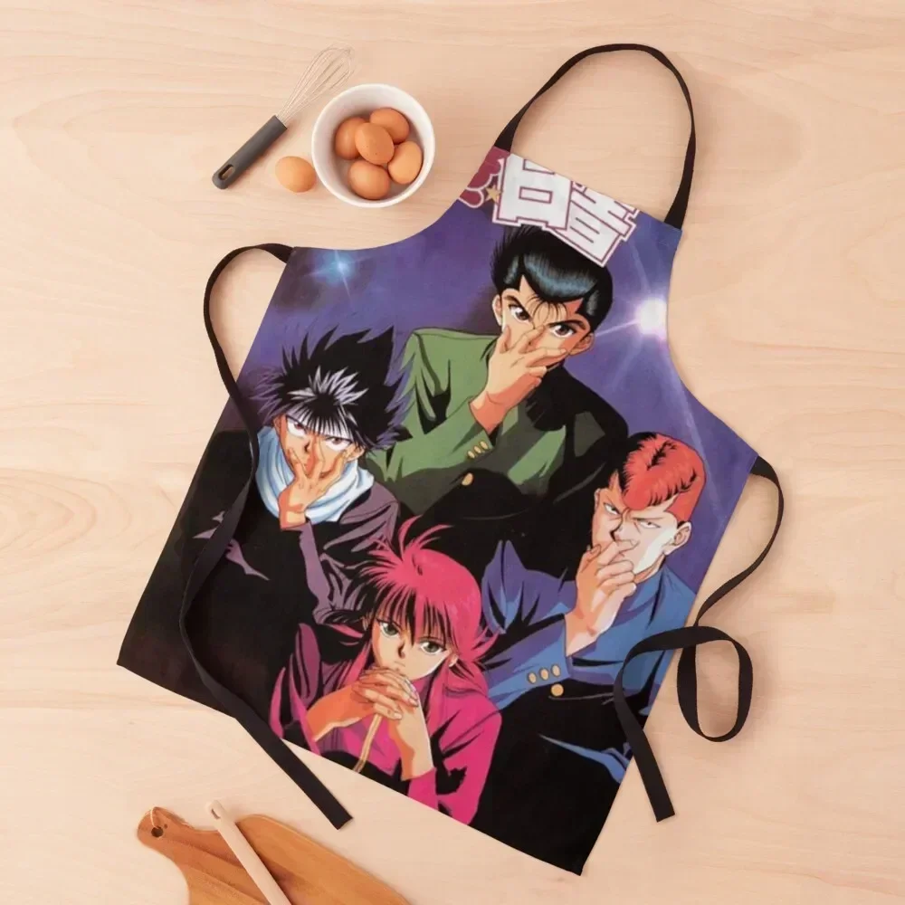 

Yu Hakusho Yu Yu Apron manicurist professional hairdressing Women's Kitchen Waiter Uniforms Apron