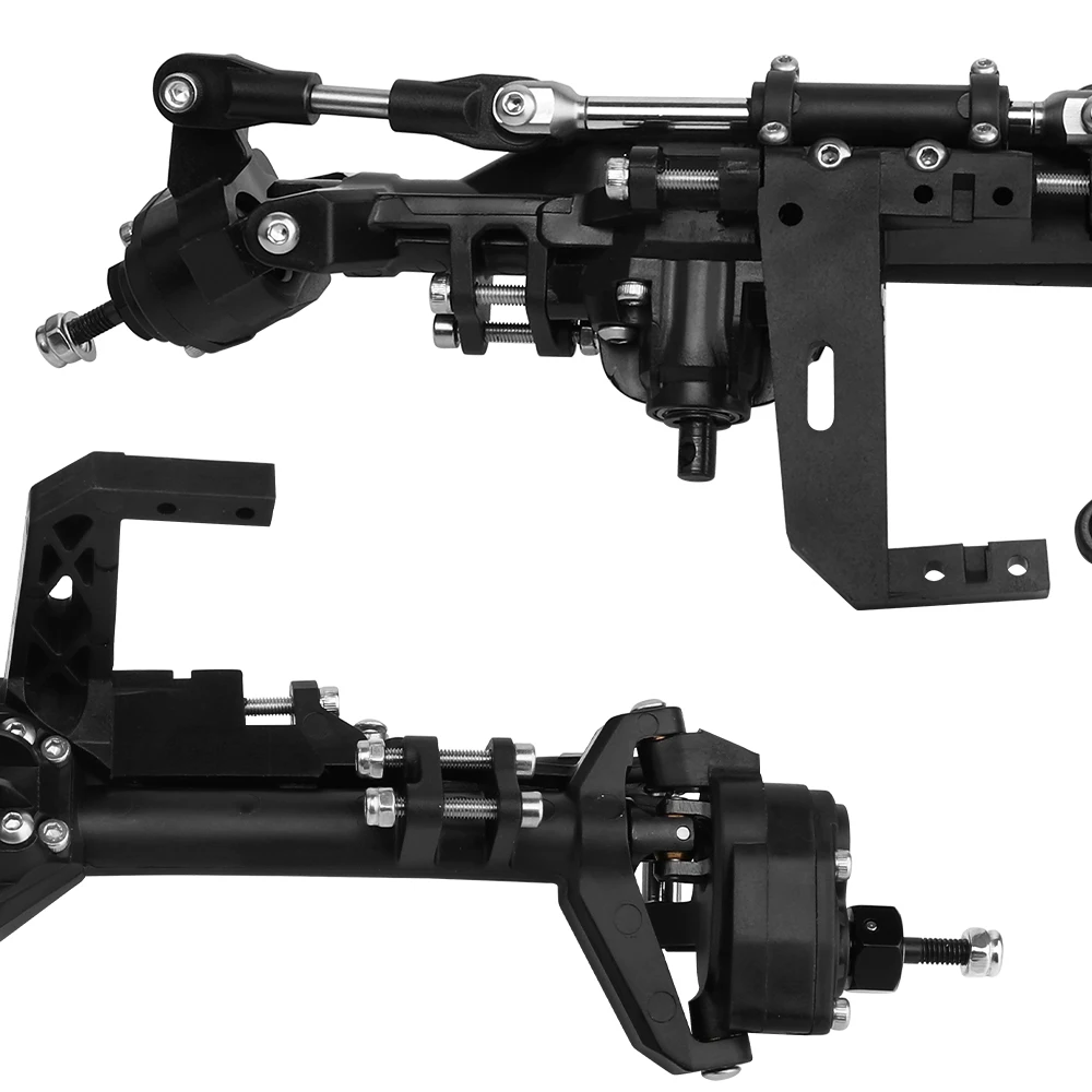 H10 Portal or Straight Axle Plastic +Brass or Aluminum Alloy Front Rear Complete Axles for Vanquish 1/10 RC Crawler Car Upgrade