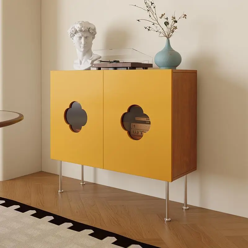 Entrance cabinet Middle ancient style entry entrance entrance storage living room integrated narrow dining side cabinet