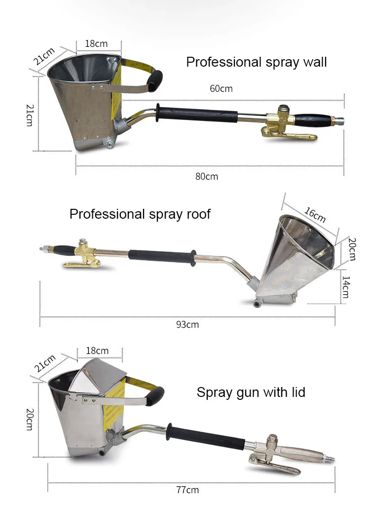 Neue pneumatische Sandstrahl-Zementmörtel-Wand sprüh maschine kleines Haus rauer Raum Betons prüh maschine