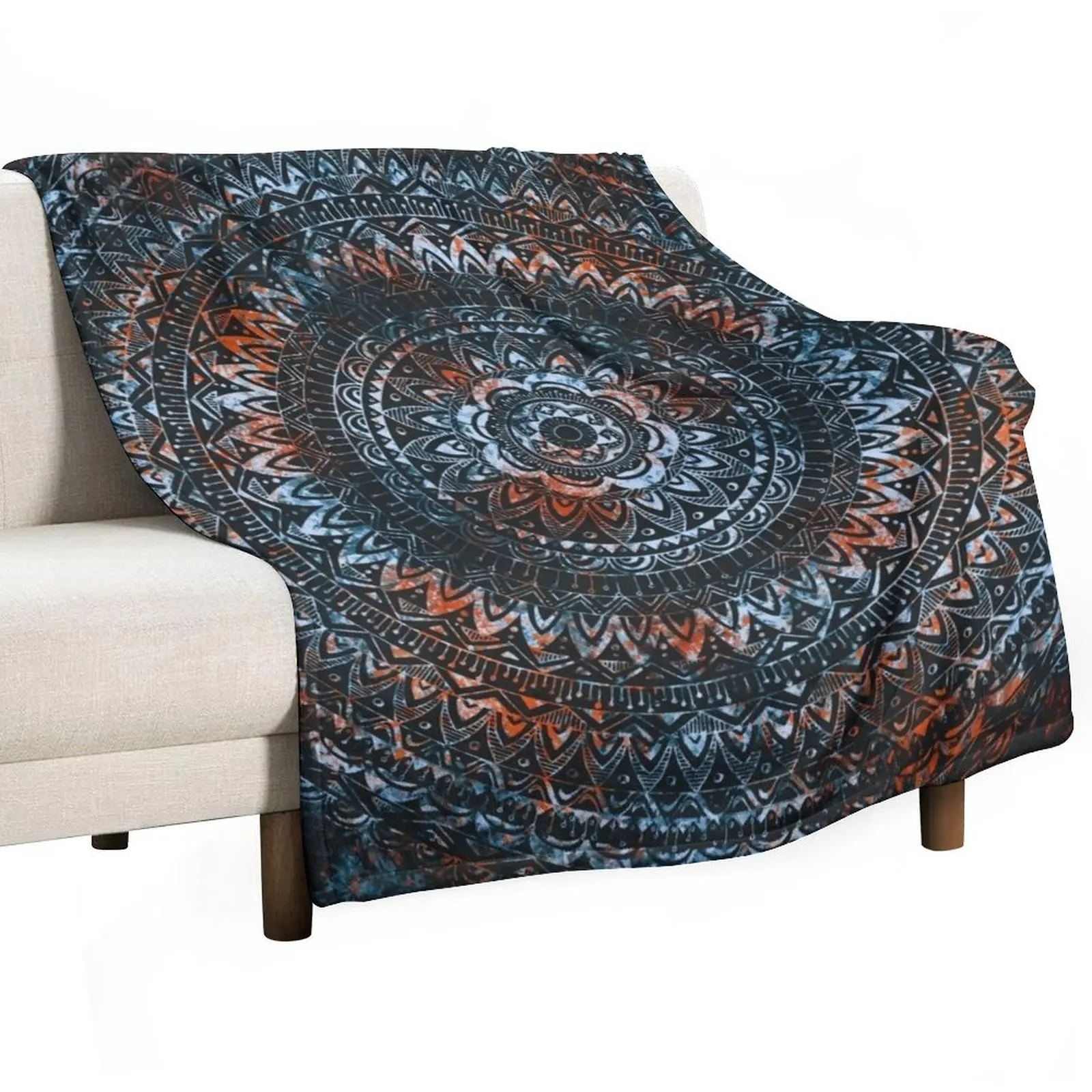 Fractured Mandala Throw Blanket bed plaid Blankets For Bed Luxury Thicken Picnic Blankets