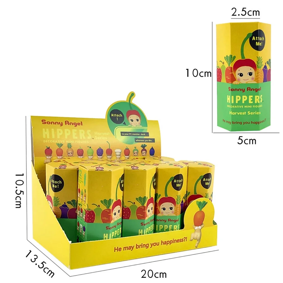 Sonny anjo caixa cega colheita série frutas e vegetais anime figuras ornamentos bonecas fãs crianças presente decorações de mesa