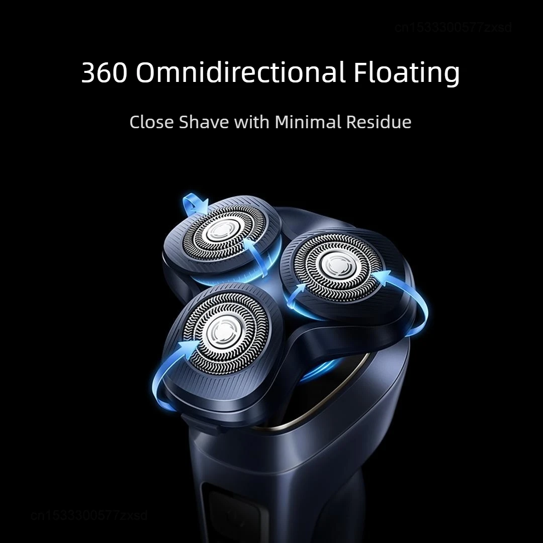MIJIA Electric Shaver Pro 360° Floating Head Dual Ring Lock Smart Color Display IPX8 Waterproof USB-C Rechargeable Beard Razor