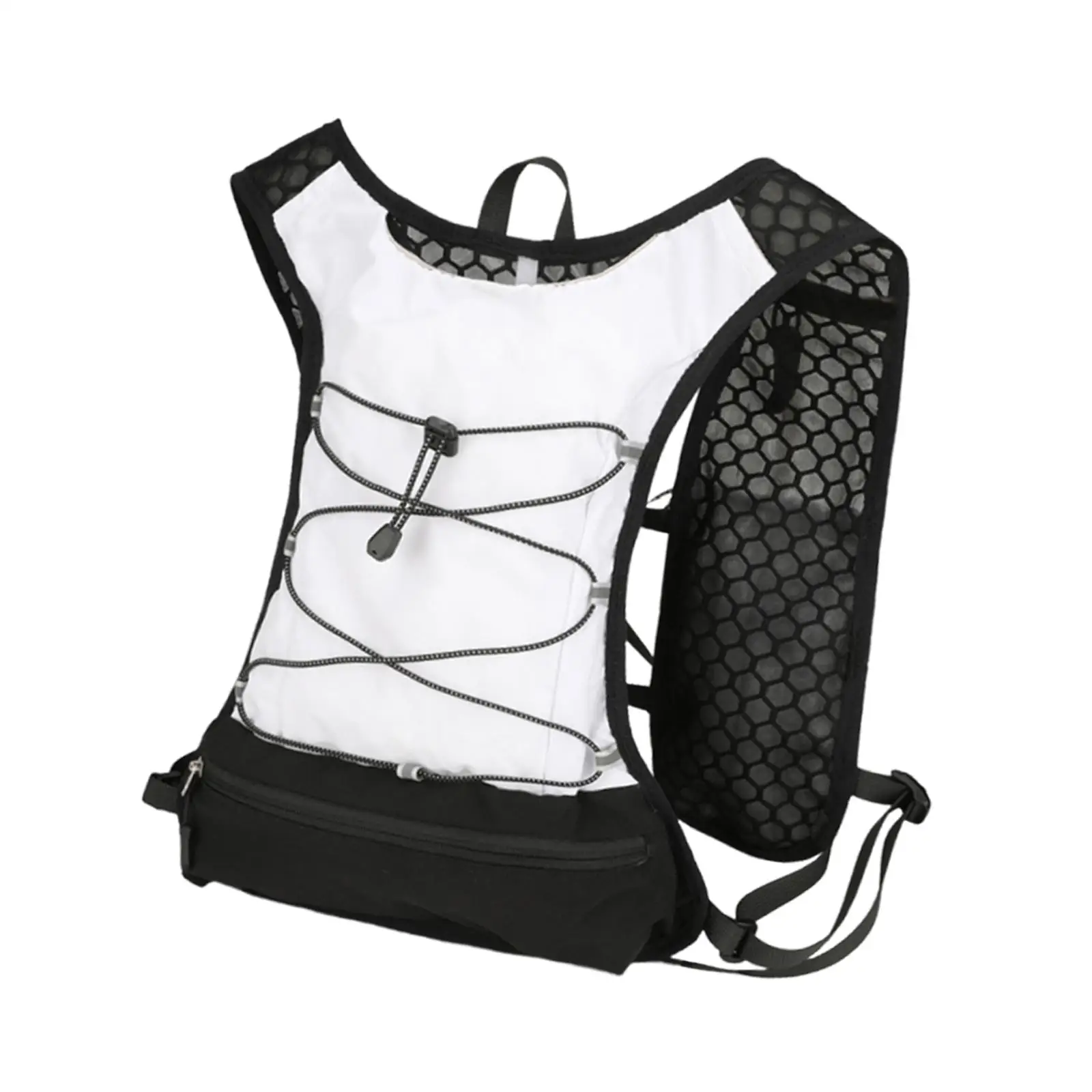 Men Running Vest Sports Bag Daypack Reflective Strap Lightweight Comfortable Hydration Backpack for Hiking Climbing Jogging
