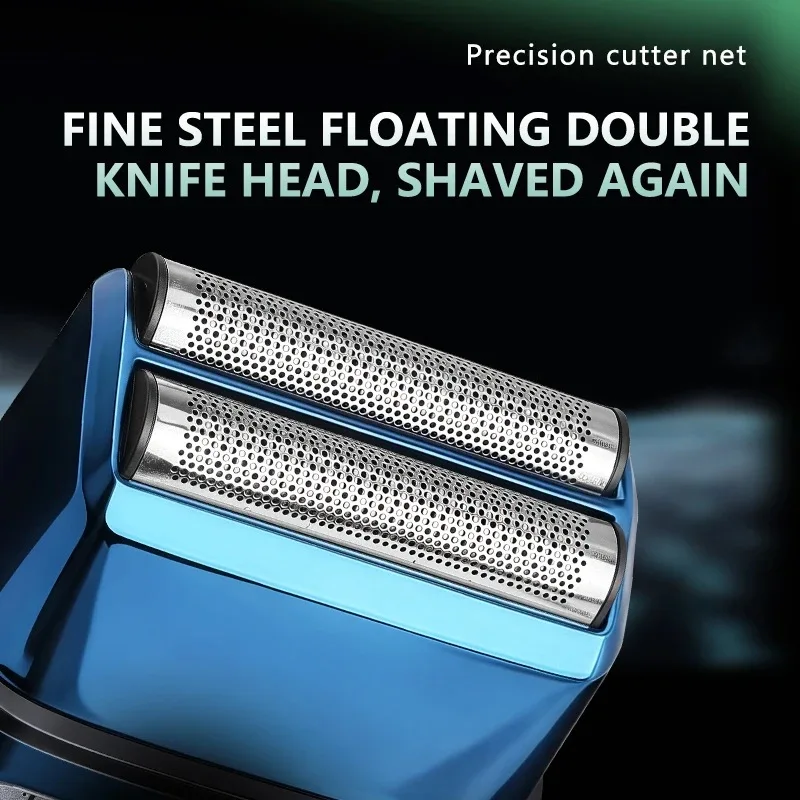 Kemei T400 Foil Electric Shaver Rechargeable Cordless Barber Razor Men Professional Shaving Machine Magnetic Levitation Motor