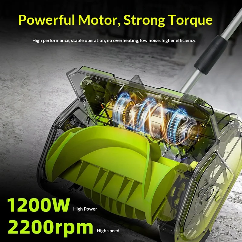 Electric Snow Blower, Wireless Lithium Battery, Small Snow Thrower, Portable Snow Blower, Multifunctional Snow Shovel Artifact