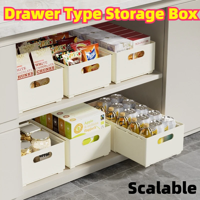 Expandable Kitchen Storage Home Products Storage Plastic Organizer Box Food Storage Container Drawer Bathroom Organizers Boxes