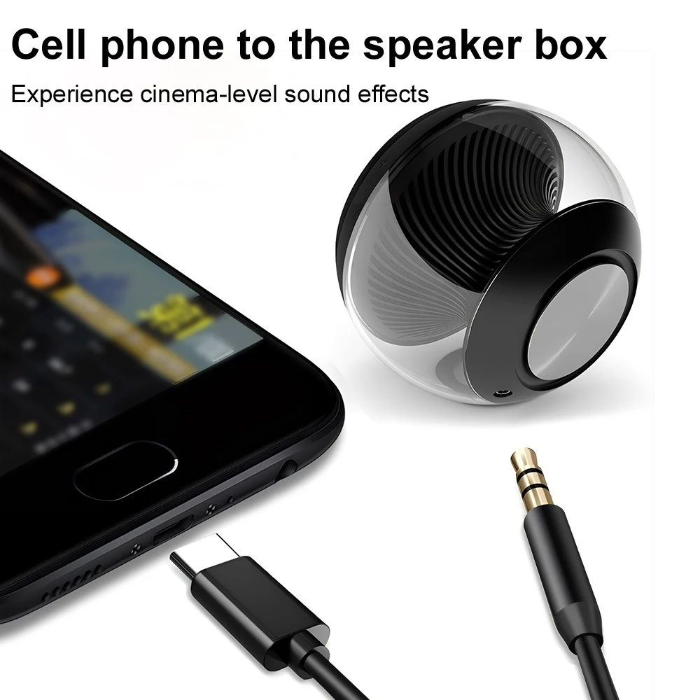 For Car Speaker Headphones Hi-Fi Stereo Adapter for Huawei Samsung Xiaomi Vivo DAC Type-C to 3.5mm Audio Cable USB C Aux Cord