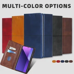 Redmi Note 13 Pro Book Case Bussiness Magnetic Flip Cover For Xiaomi Redmi Note 13 13R Pro Plus 13C 5G 4G Leather Case Card Slot