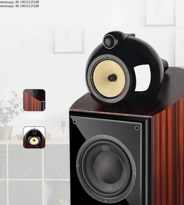 DM8 Passive Hifi Speaker, Audiophile Audio High Fidelity Three-way Frequency Bookshelf Box