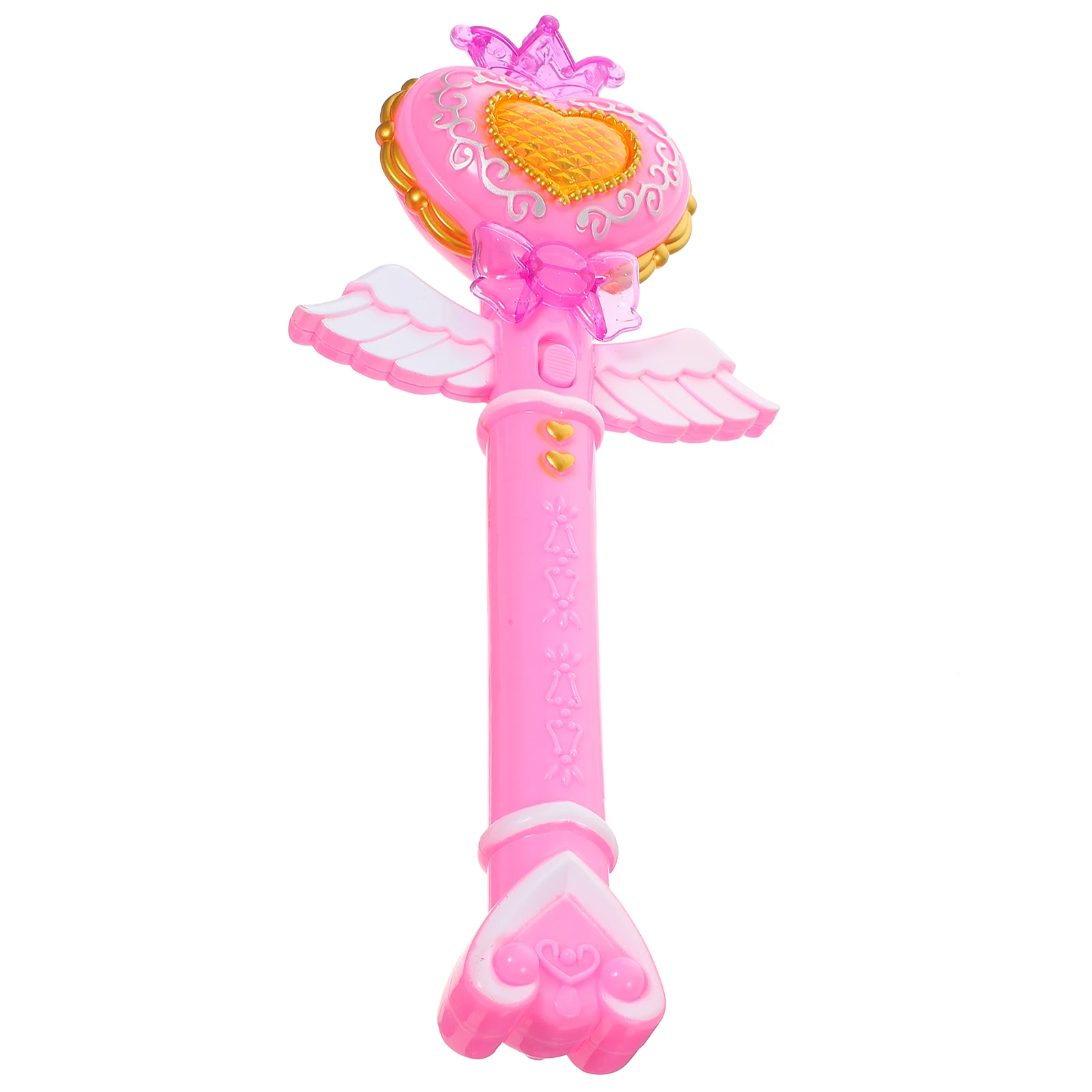 

Glowing Fairy Wands Toys Small Kids Snowflake Sticks Party Halloween Princess Wand Heart Shape Stage