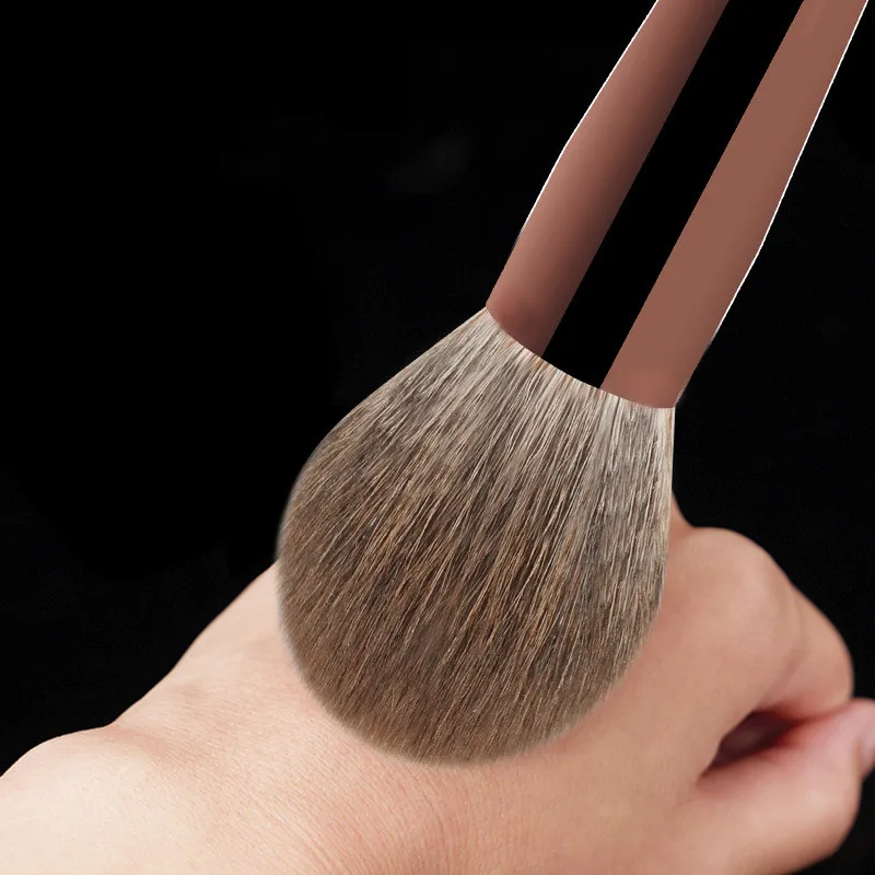 Hourglass Makeup Brush-2024New Luxury 10Pcs Natural Animal Hair Brushes Set-Blusher Powder Eyeshadow Foundation Brush-Beatuy