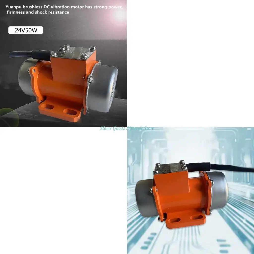 

E74E Long Brushless Vibration Motor 24V 50W for Industrial Mixing & Leveling
