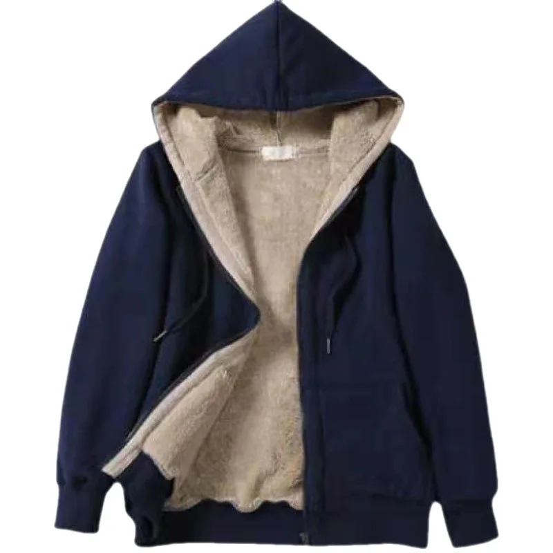 Women\'s Cashmere Winter Warm Coats Thick Parka Warm Hooded Coat Women Jacket Winter Parka Basic Jacket Fashion Clothing