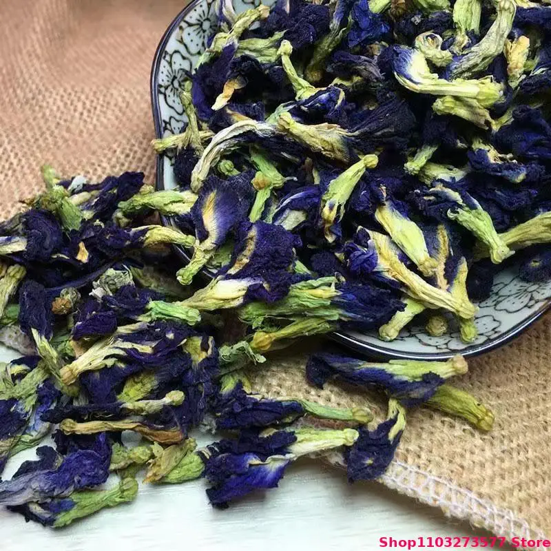 100% Natural Bulk Butterfly Orchid Powder Blue Butterfly Pea Flower Powder For Soap Organic Pigment Resin Jewelry Art Craft