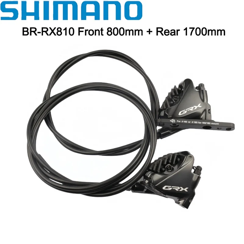 Shimano GRX BR-RX810 Hydraulic Disc Brake Front Rear Caliper Front 800mm 1500mm 1700mm For Road/Gravel Bike Original Shimano
